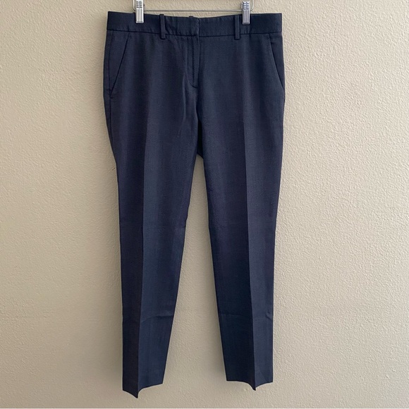 Theory Wool Blend Gray Straught Leg Trouser Pants Size 4 - Picture 1 of 10